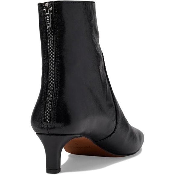 NWOT Madewell The Dimes Kitten-Heel Boots Black - Picture 3 of 5